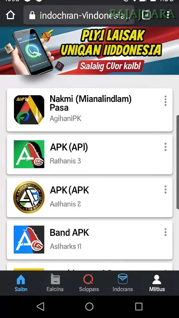 Cuplikan layar NIMMAT777 — aktivitas